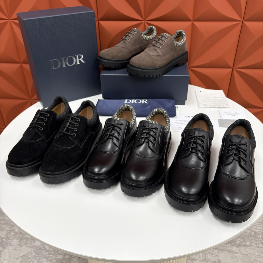 💋💍CD家新品 迪-奥 DIO* Explorer III 德比鞋 男士厚底鞋皮鞋 高奢与街头的完美融合