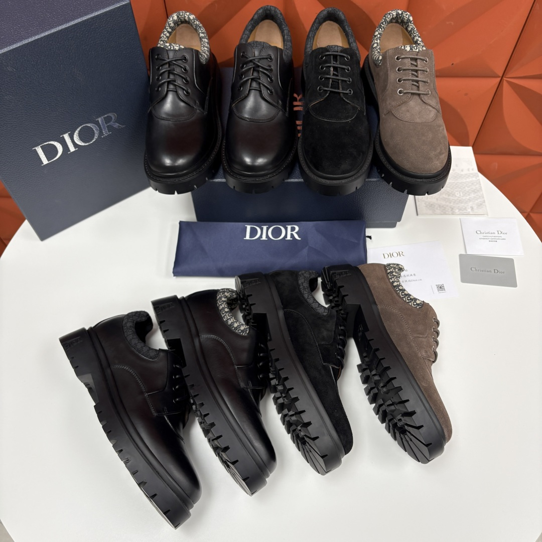 💋💍CD家新品 迪-奥 DIO* Explorer III 德比鞋 男士厚底鞋皮鞋 高奢与街头的完美融合