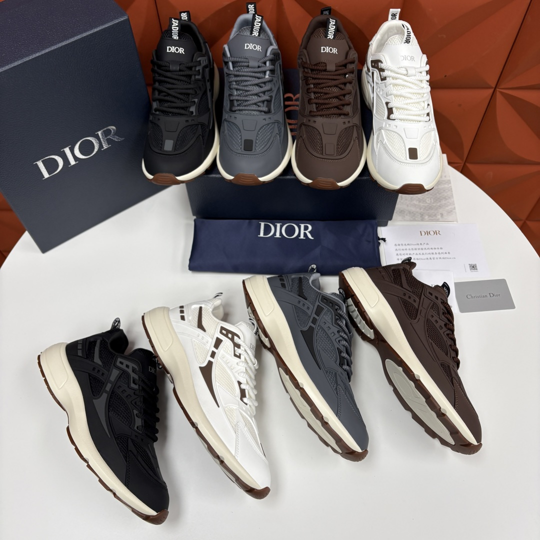 💋💍CD家新品 DIO*R 迪-奥 新款运动鞋跑鞋 复古机能风老爹鞋 高奢运动美学的标杆之作。 采用多层