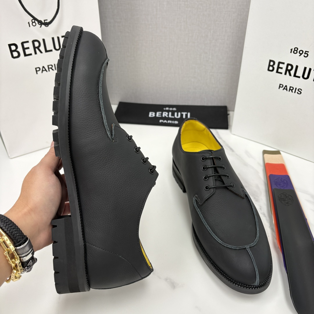 💋💍Berlut* 布鲁提 新品上架 New Oslo 皮革乐福鞋皮鞋官方 23,700 选用优质头层哑