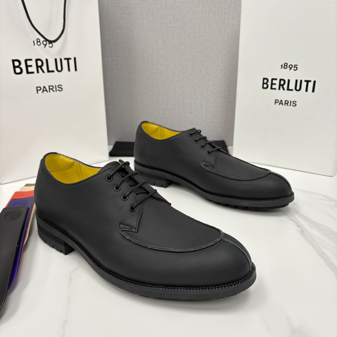 💋💍Berlut* 布鲁提 新品上架 New Oslo 皮革乐福鞋皮鞋官方 23,700 选用优质头层哑