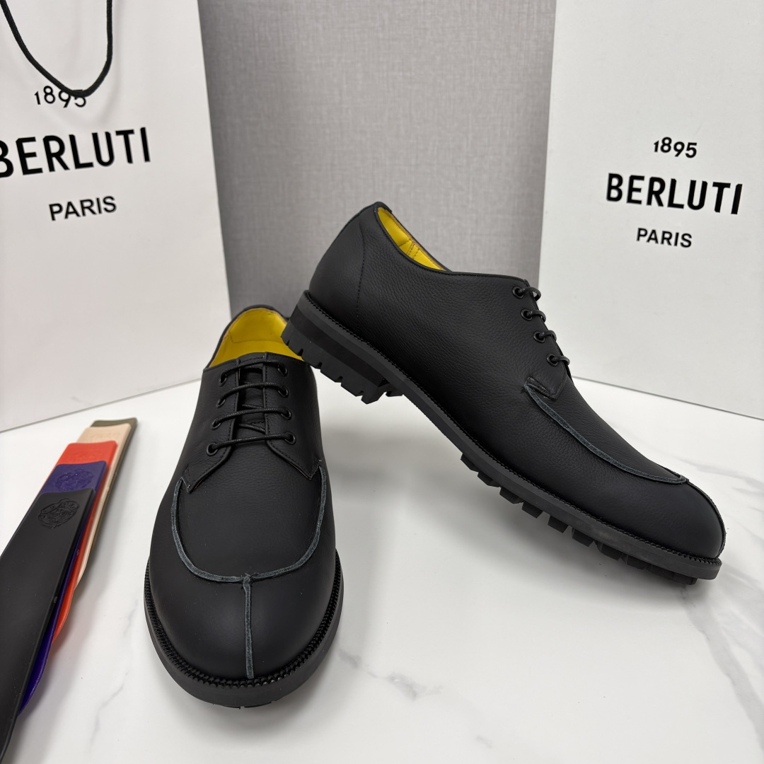💋💍Berlut* 布鲁提 新品上架 New Oslo 皮革乐福鞋皮鞋官方 23,700 选用优质头层哑