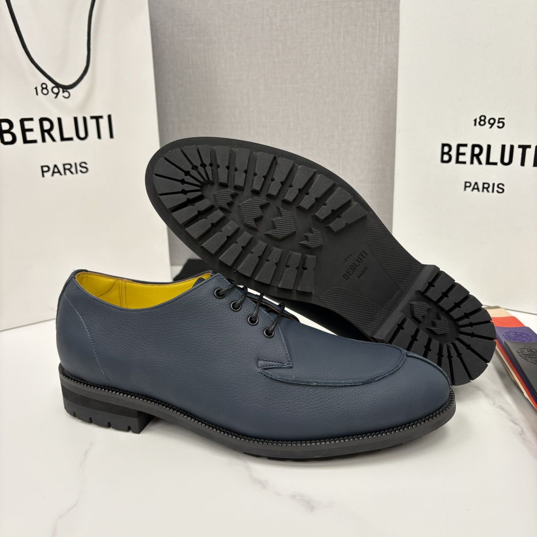 💋💍Berlut* 布鲁提 新品上架 New Oslo 皮革乐福鞋皮鞋官方 23,700 选用优质头层哑