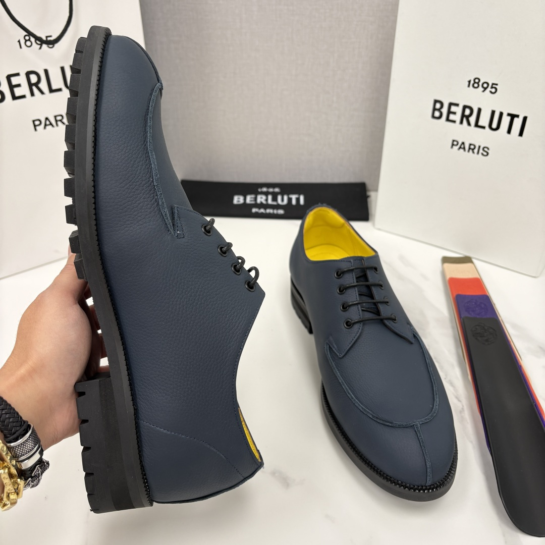 💋💍Berlut* 布鲁提 新品上架 New Oslo 皮革乐福鞋皮鞋官方 23,700 选用优质头层哑