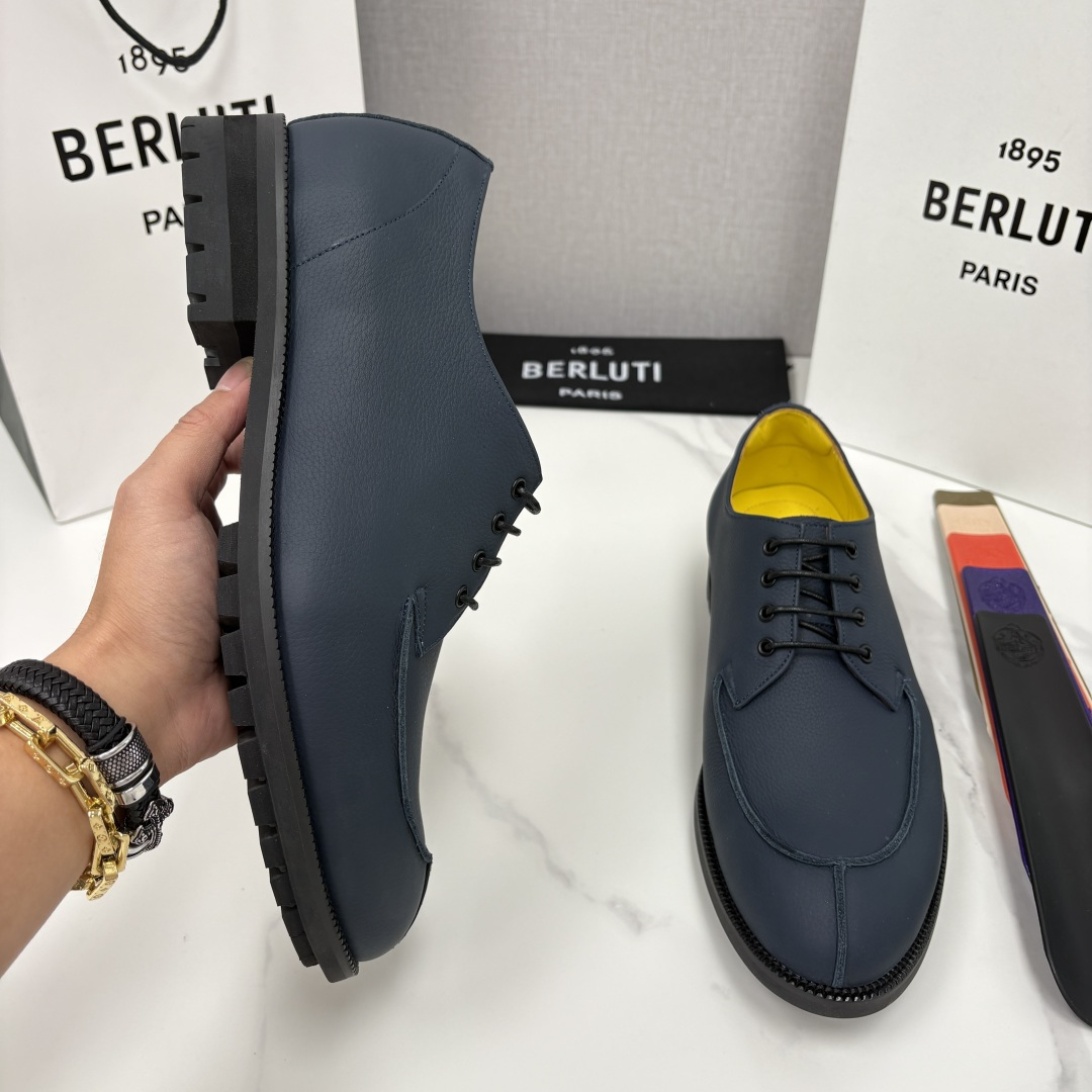 💋💍Berlut* 布鲁提 新品上架 New Oslo 皮革乐福鞋皮鞋官方 23,700 选用优质头层哑