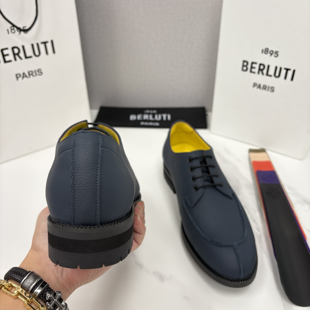 💋💍Berlut* 布鲁提 新品上架 New Oslo 皮革乐福鞋皮鞋官方 23,700 选用优质头层哑