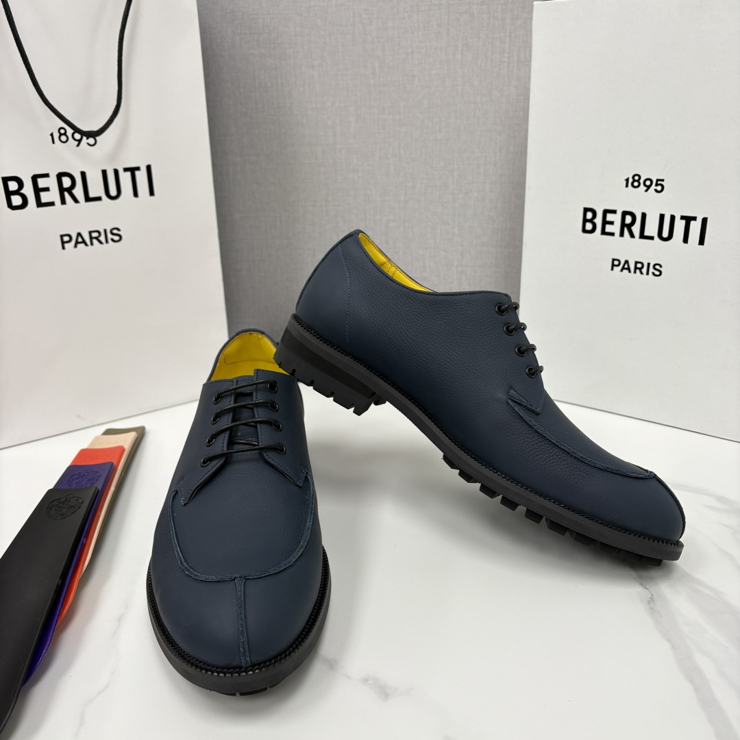 💋💍Berlut* 布鲁提 新品上架 New Oslo 皮革乐福鞋皮鞋官方 23,700 选用优质头层哑