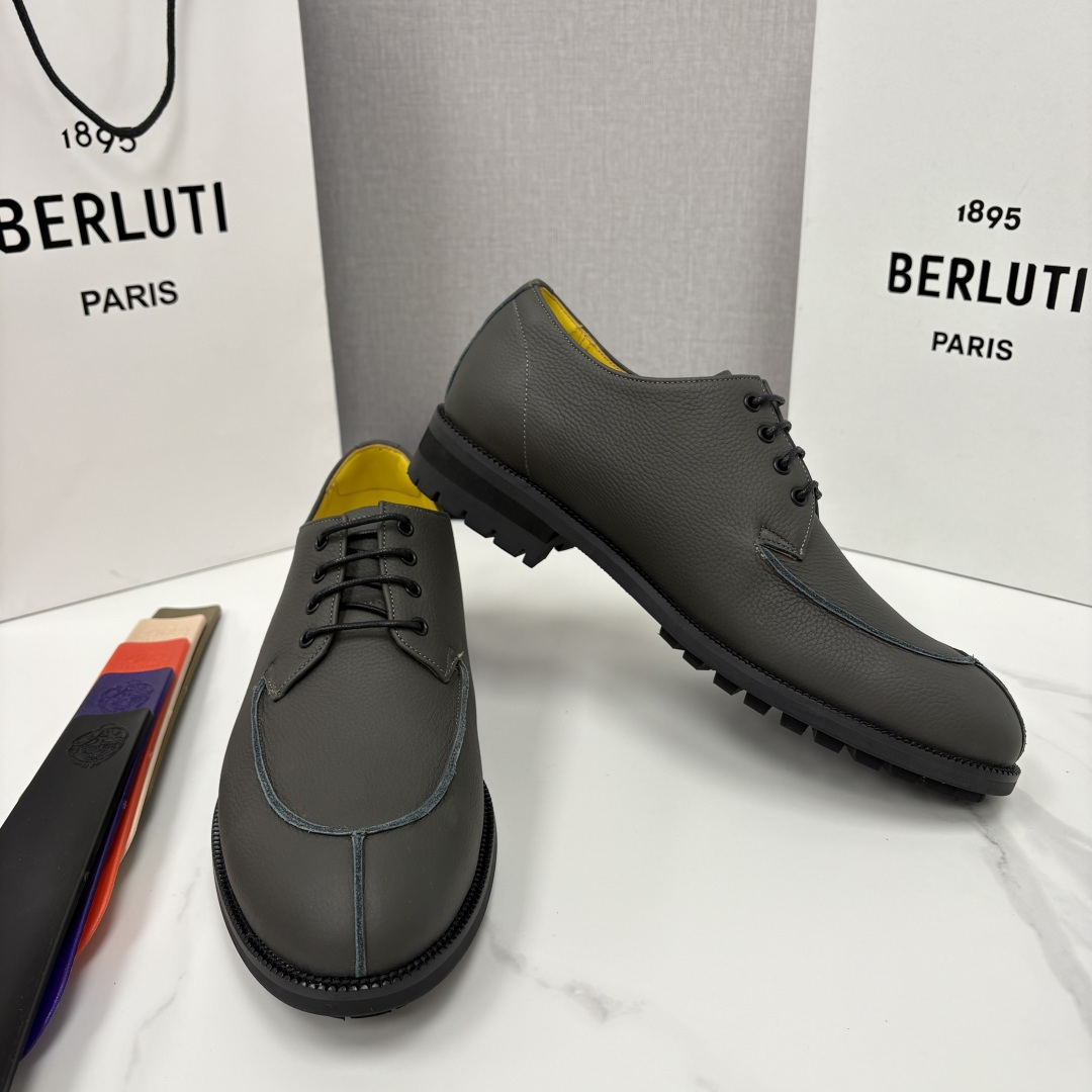 💋💍Berlut* 布鲁提 新品上架 New Oslo 皮革乐福鞋皮鞋官方 23,700 选用优质头层哑