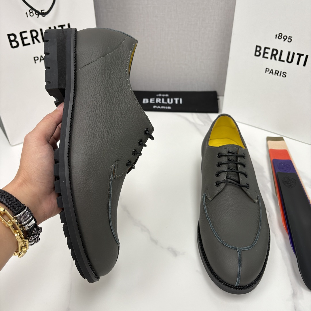 💋💍Berlut* 布鲁提 新品上架 New Oslo 皮革乐福鞋皮鞋官方 23,700 选用优质头层哑