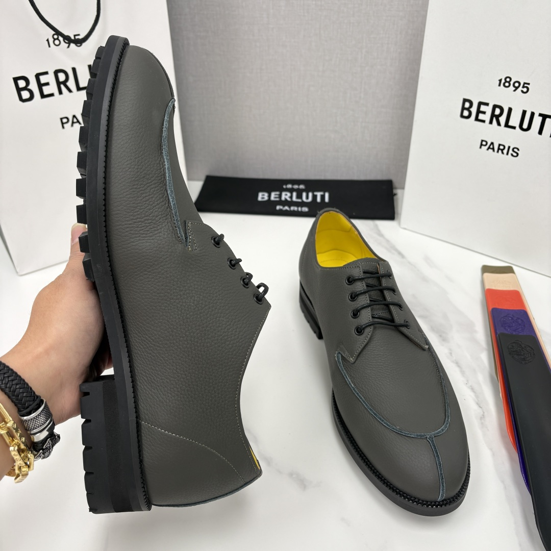 💋💍Berlut* 布鲁提 新品上架 New Oslo 皮革乐福鞋皮鞋官方 23,700 选用优质头层哑