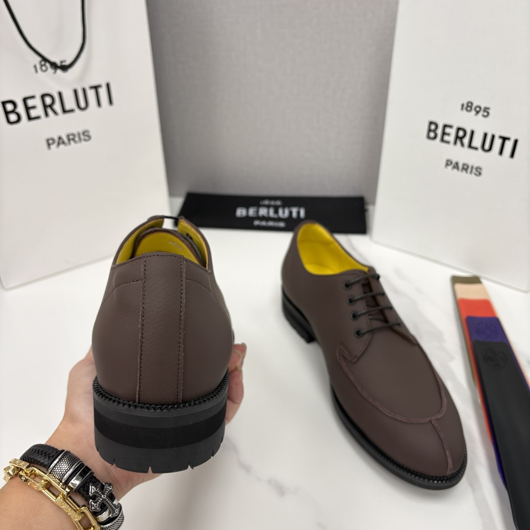 💋💍Berlut* 布鲁提 新品上架 New Oslo 皮革乐福鞋皮鞋官方 23,700 选用优质头层哑