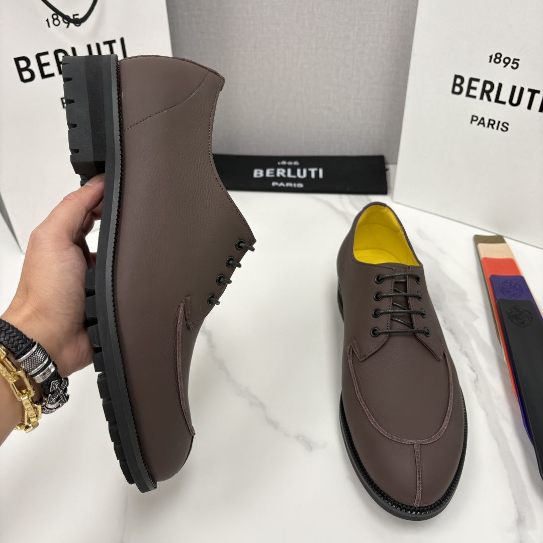 💋💍Berlut* 布鲁提 新品上架 New Oslo 皮革乐福鞋皮鞋官方 23,700 选用优质头层哑