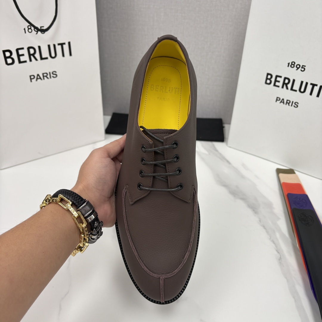 💋💍Berlut* 布鲁提 新品上架 New Oslo 皮革乐福鞋皮鞋官方 23,700 选用优质头层哑