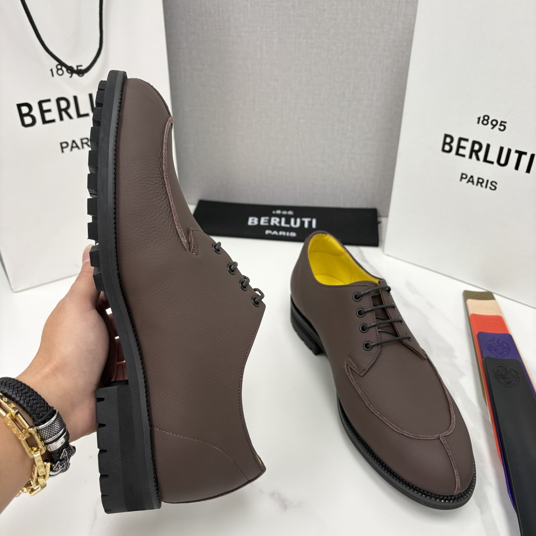 💋💍Berlut* 布鲁提 新品上架 New Oslo 皮革乐福鞋皮鞋官方 23,700 选用优质头层哑