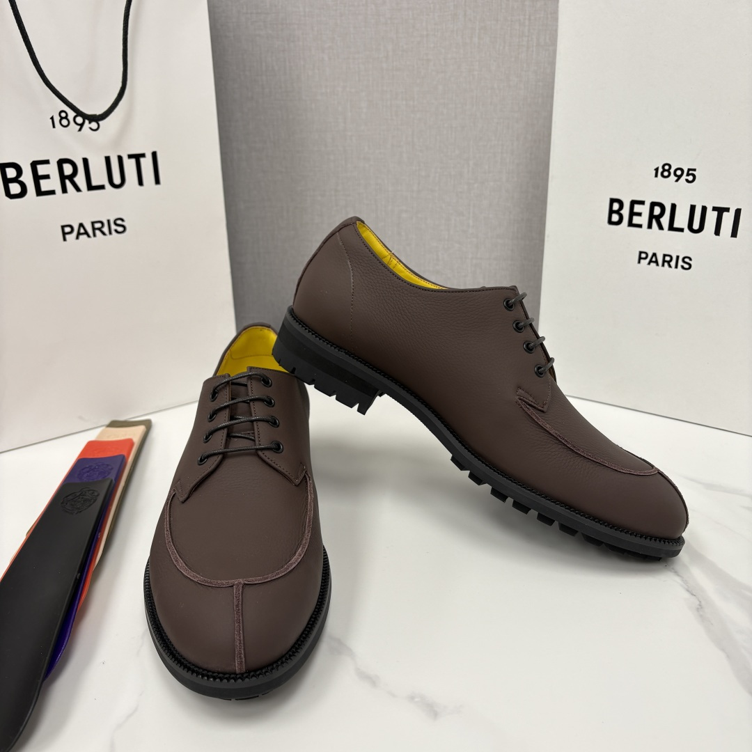 💋💍Berlut* 布鲁提 新品上架 New Oslo 皮革乐福鞋皮鞋官方 23,700 选用优质头层哑