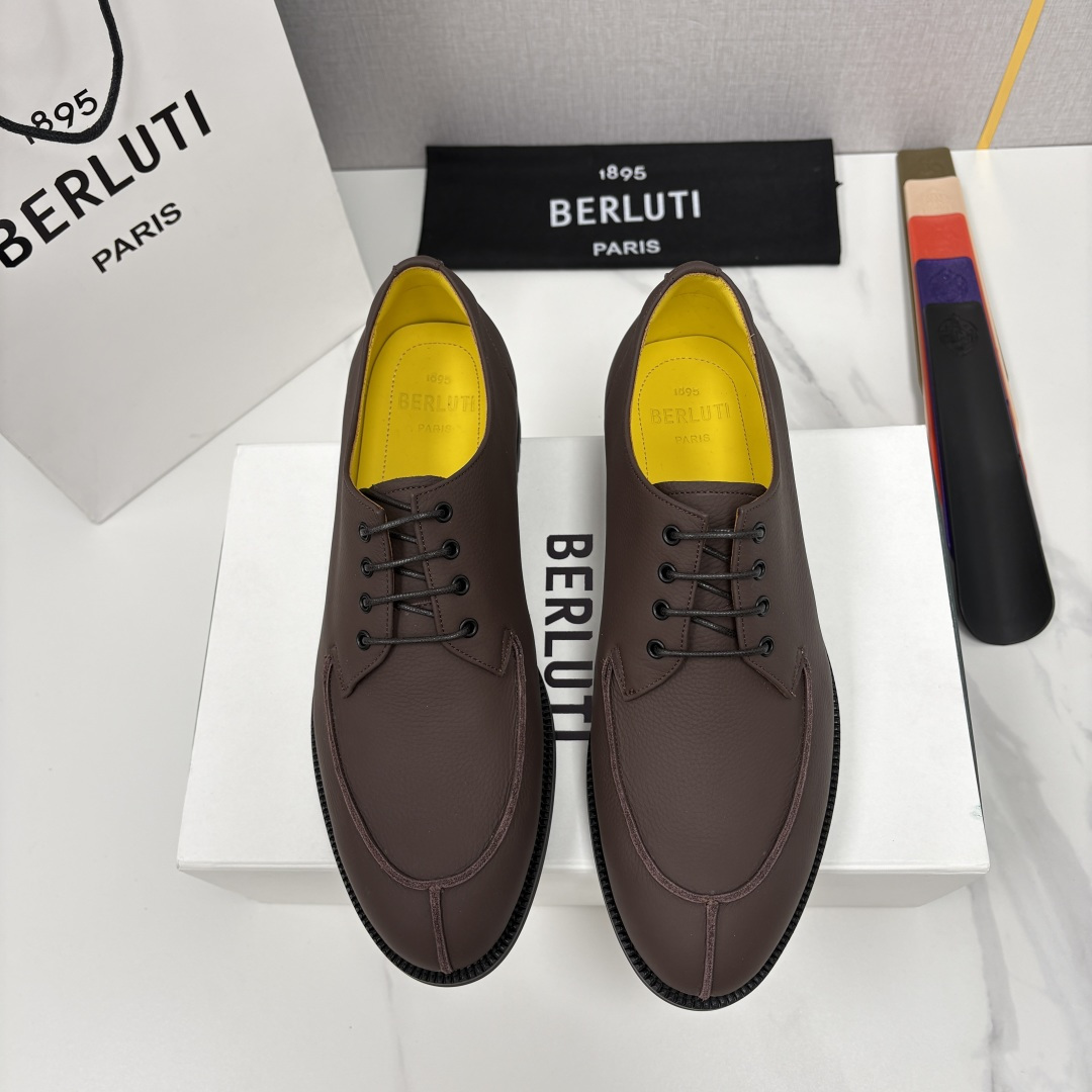 💋💍Berlut* 布鲁提 新品上架 New Oslo 皮革乐福鞋皮鞋官方 23,700 选用优质头层哑