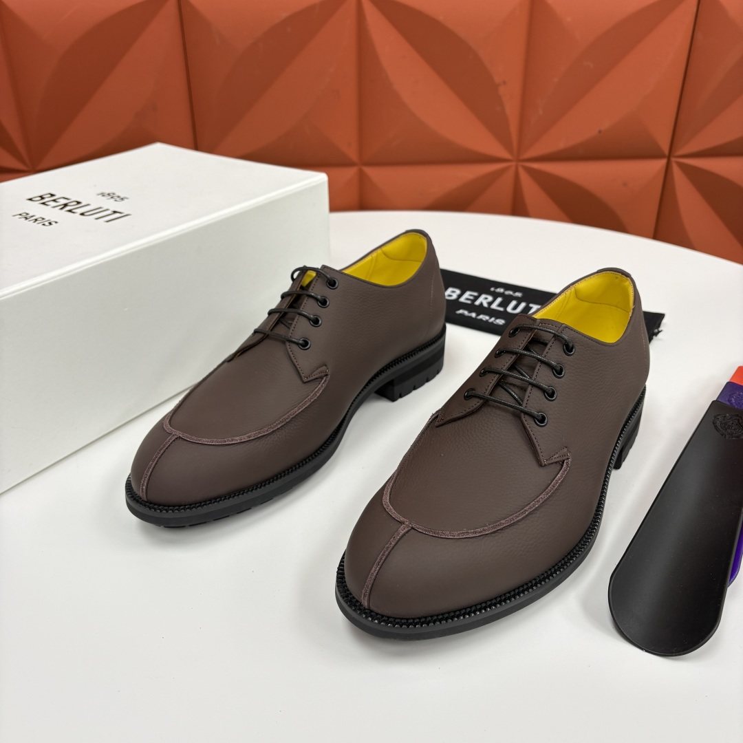 💋💍Berlut* 布鲁提 新品上架 New Oslo 皮革乐福鞋皮鞋官方 23,700 选用优质头层哑