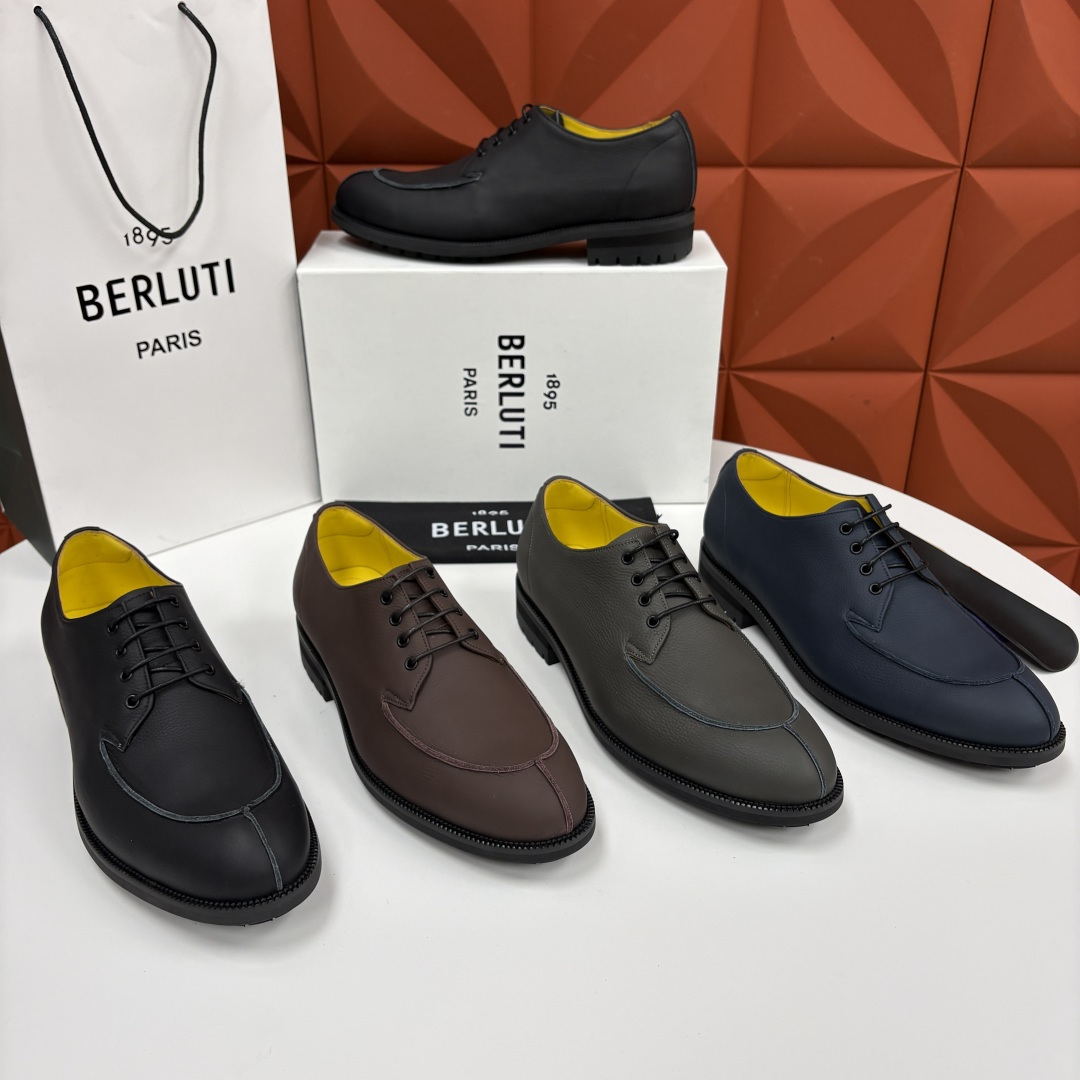 💋💍Berlut* 布鲁提 新品上架 New Oslo 皮革乐福鞋皮鞋官方 23,700 选用优质头层哑