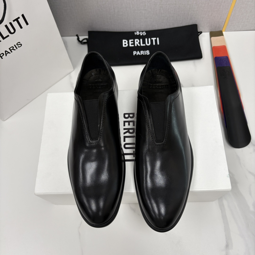💋💍Berlut*布鲁提新品 特别定制的男士新款系带休闲乐福德比鞋 采用BERLUT*标志性的Venez