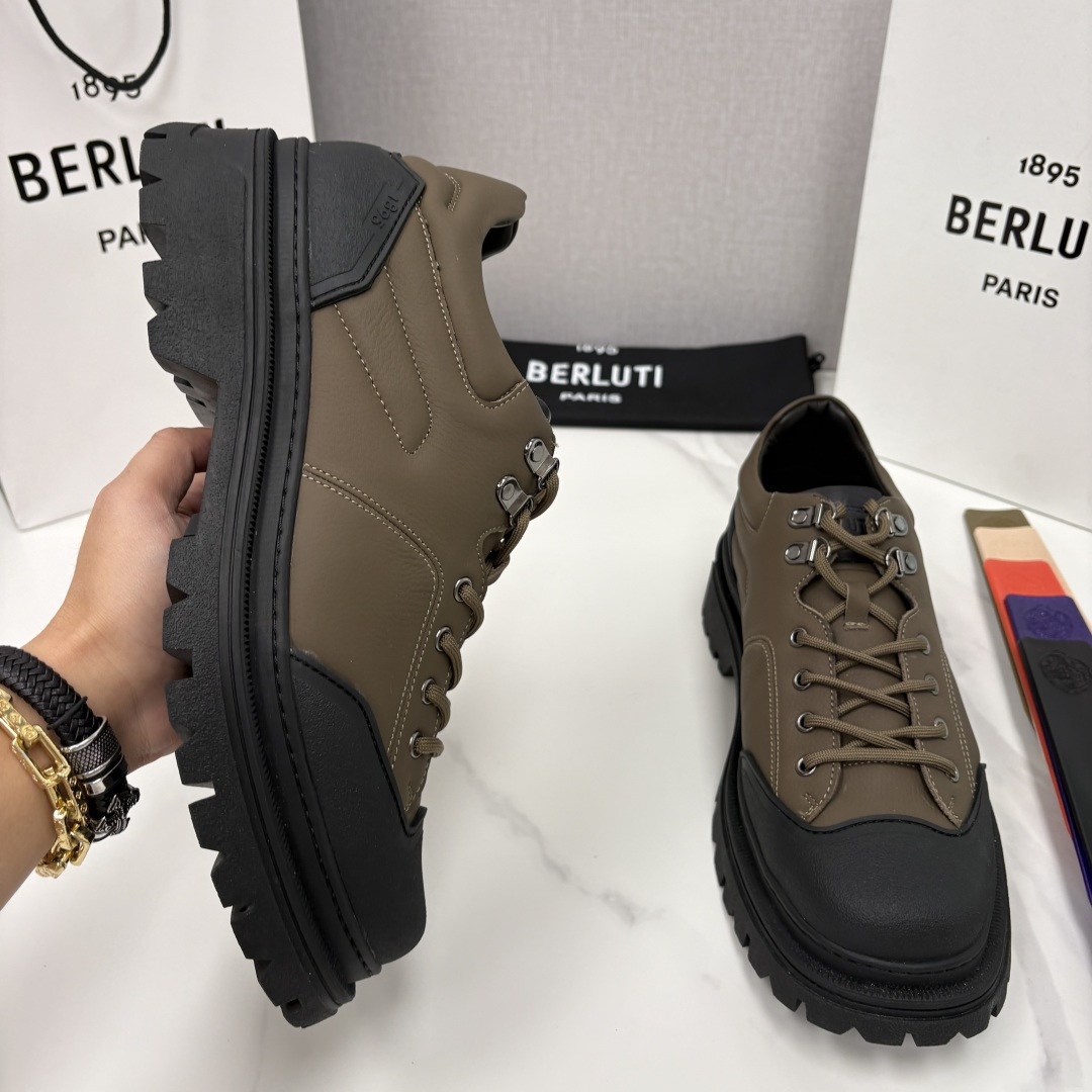 💋 💍 BERLUT* 布鲁提新品 Brunico 厚底皮鞋“貔貅”德比鞋 经典与创新的融合之作 是延续