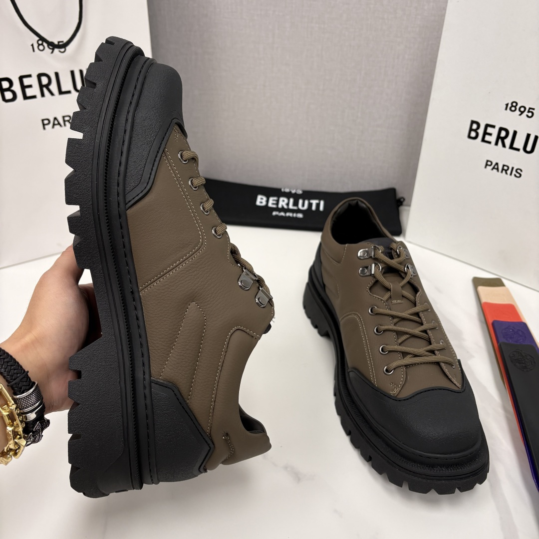 💋 💍 BERLUT* 布鲁提新品 Brunico 厚底皮鞋“貔貅”德比鞋 经典与创新的融合之作 是延续