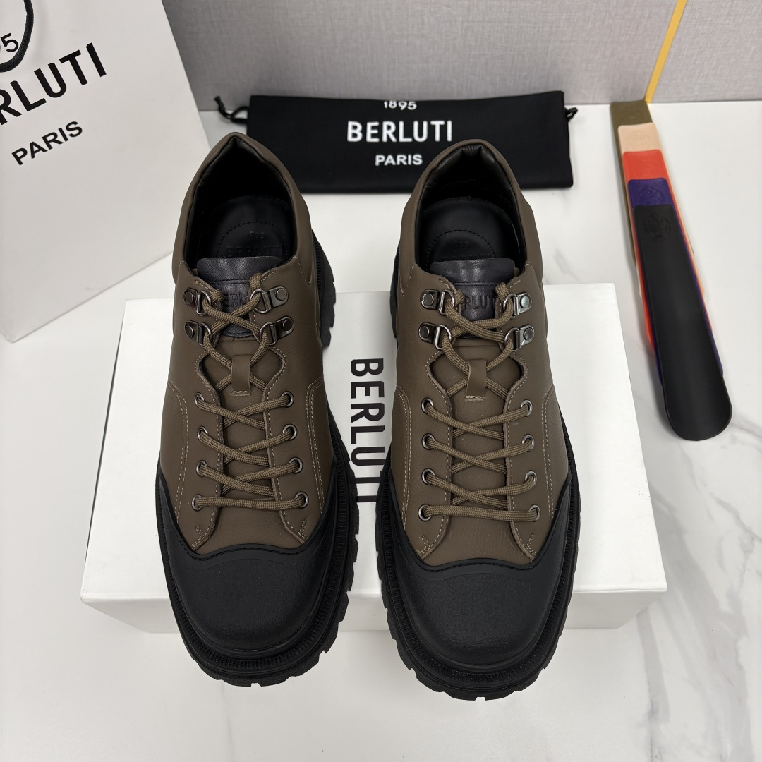 💋 💍 BERLUT* 布鲁提新品 Brunico 厚底皮鞋“貔貅”德比鞋 经典与创新的融合之作 是延续