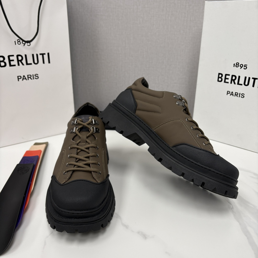 💋 💍 BERLUT* 布鲁提新品 Brunico 厚底皮鞋“貔貅”德比鞋 经典与创新的融合之作 是延续