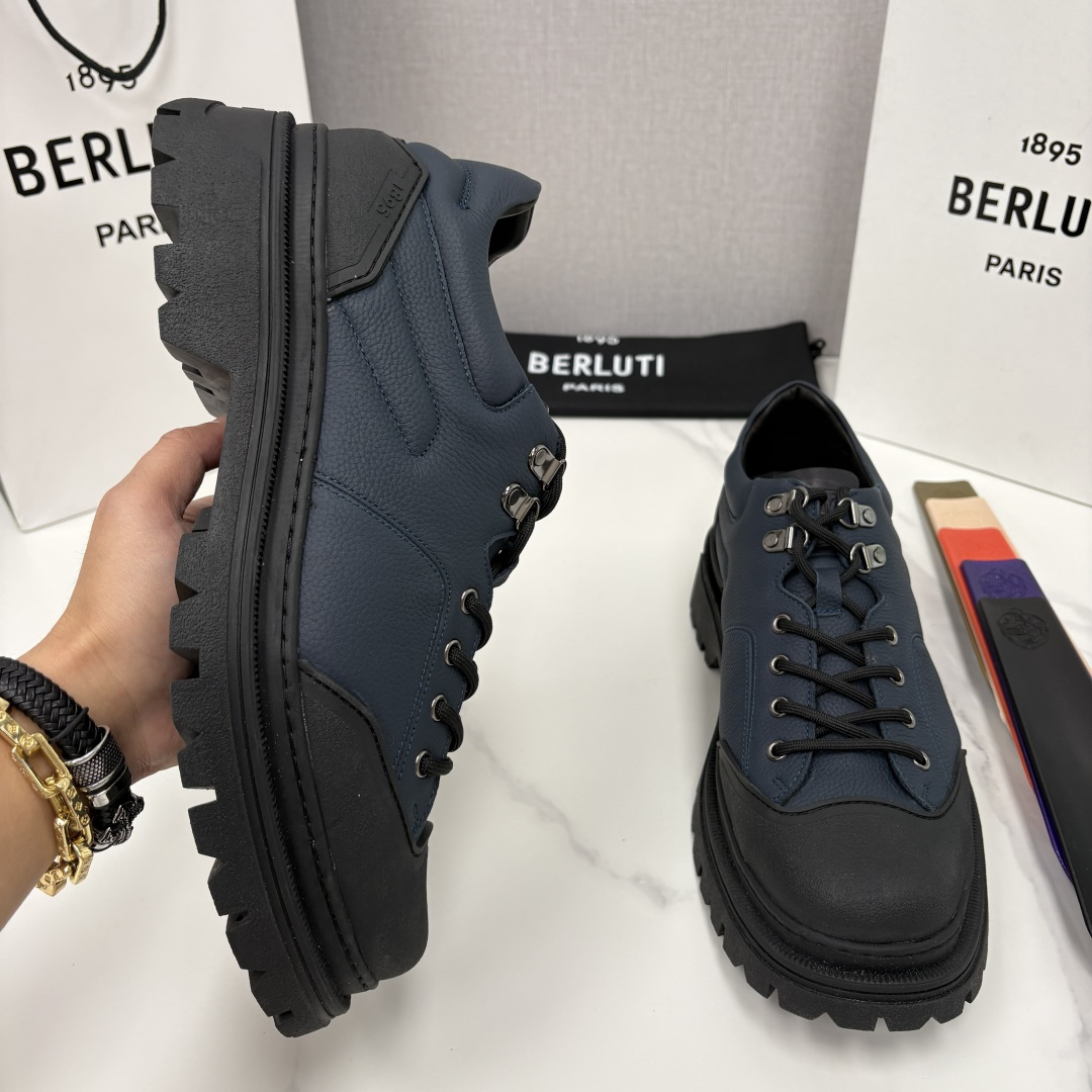 💋 💍 BERLUT* 布鲁提新品 Brunico 厚底皮鞋“貔貅”德比鞋 经典与创新的融合之作 是延续