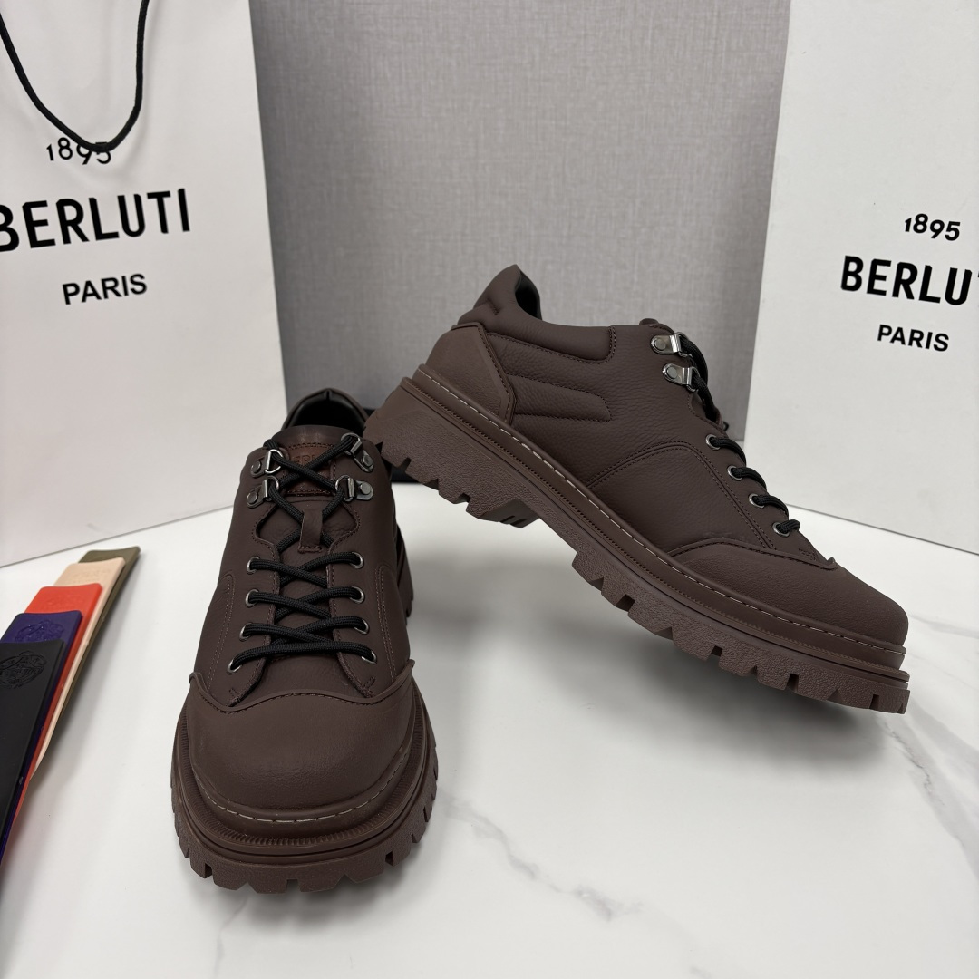 💋 💍 BERLUT* 布鲁提新品 Brunico 厚底皮鞋“貔貅”德比鞋 经典与创新的融合之作 是延续