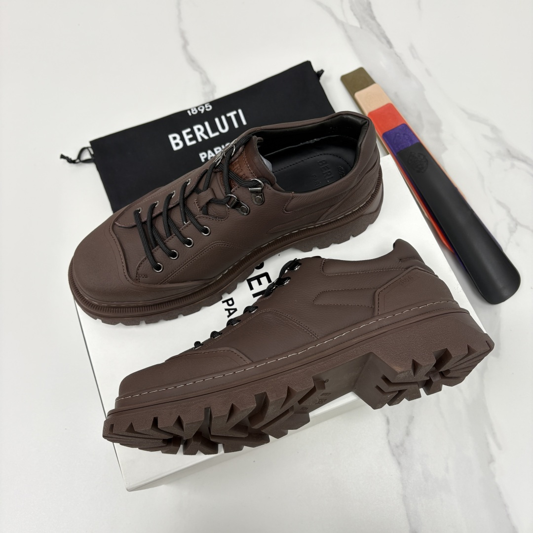 💋 💍 BERLUT* 布鲁提新品 Brunico 厚底皮鞋“貔貅”德比鞋 经典与创新的融合之作 是延续