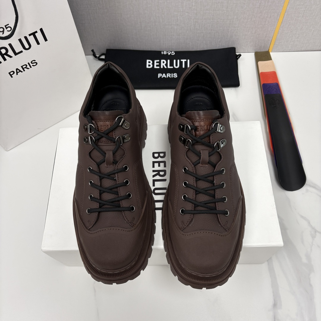 💋 💍 BERLUT* 布鲁提新品 Brunico 厚底皮鞋“貔貅”德比鞋 经典与创新的融合之作 是延续