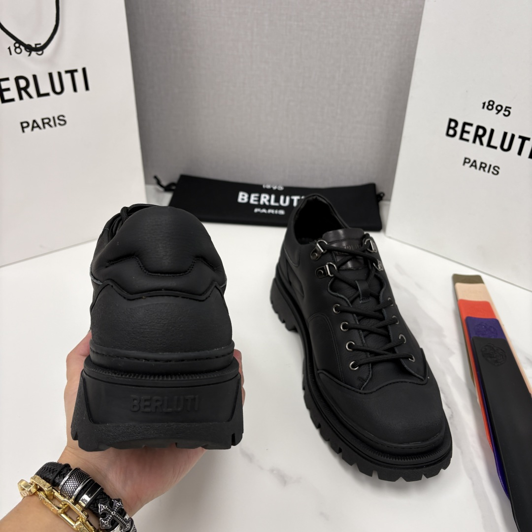 💋 💍 BERLUT* 布鲁提新品 Brunico 厚底皮鞋“貔貅”德比鞋 经典与创新的融合之作 是延续