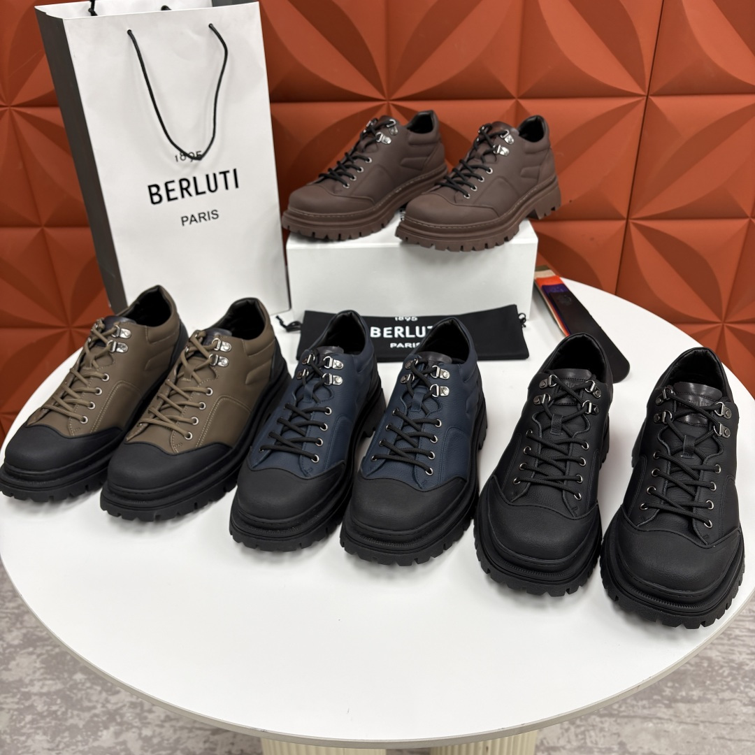 💋 💍 BERLUT* 布鲁提新品 Brunico 厚底皮鞋“貔貅”德比鞋 经典与创新的融合之作 是延续