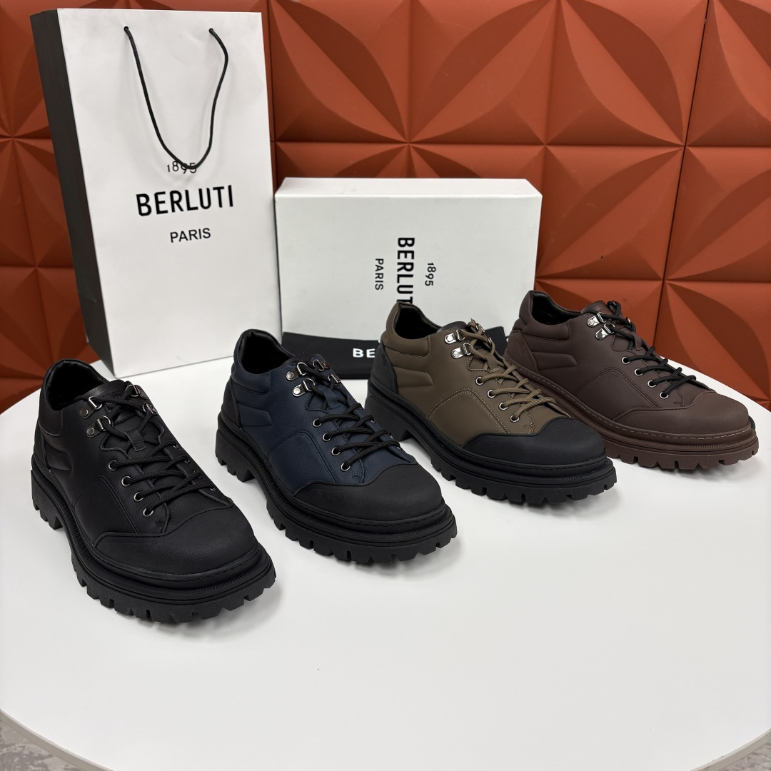💋 💍 BERLUT* 布鲁提新品 Brunico 厚底皮鞋“貔貅”德比鞋 经典与创新的融合之作 是延续