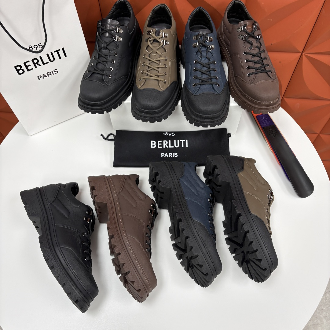 💋 💍 BERLUT* 布鲁提新品 Brunico 厚底皮鞋“貔貅”德比鞋 经典与创新的融合之作 是延续