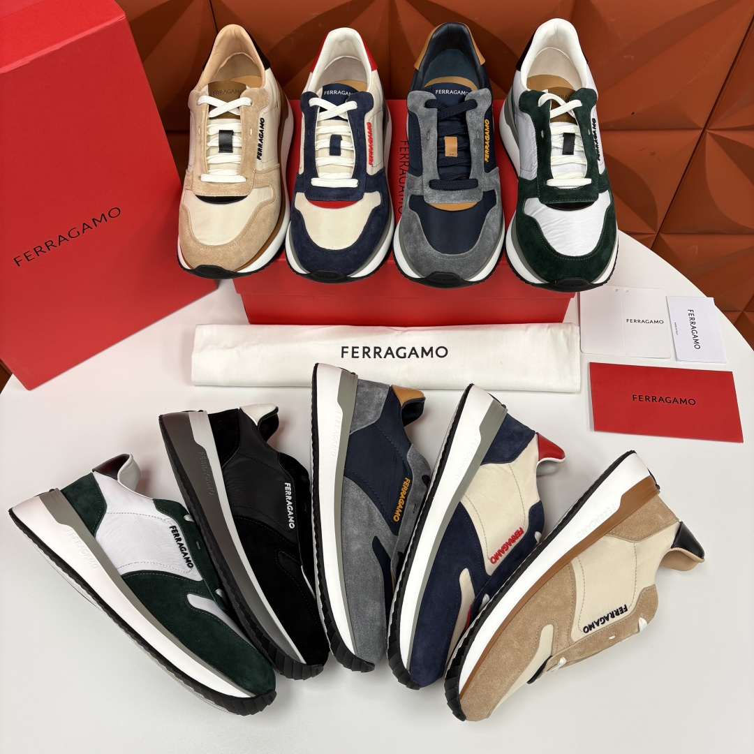 💋💍SF家新品 菲拉～格慕 FERRAGAM* 复古低帮休闲运动鞋 奢华与舒适的双重盛宴 官方 7,80