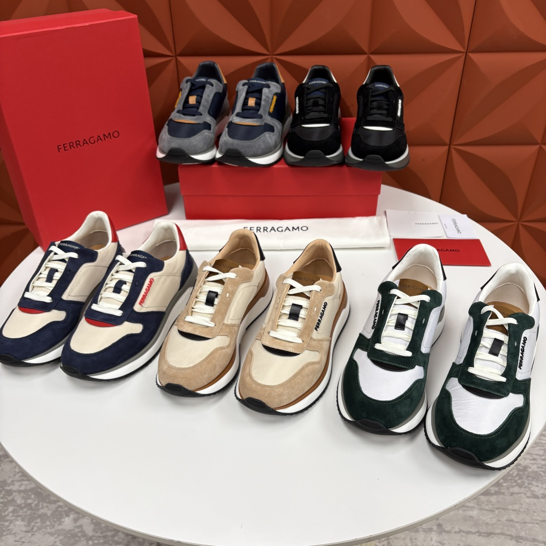 💋💍SF家新品 菲拉～格慕 FERRAGAM* 复古低帮休闲运动鞋 奢华与舒适的双重盛宴 官方 7,80