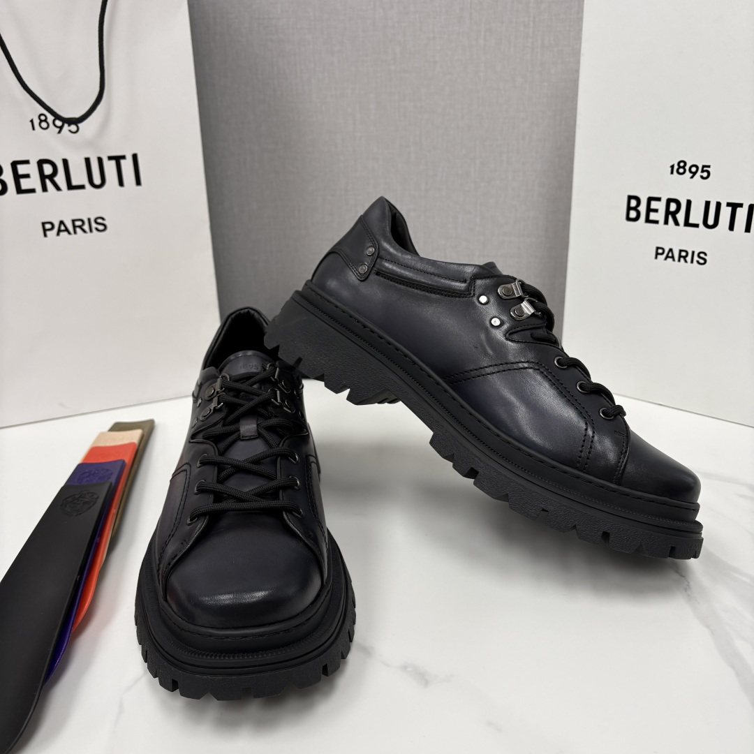 💋 💍 BERLUT* 布鲁提新品 Brunico 厚底皮鞋“貔貅”德比鞋 经典与创新的融合之作 是延续