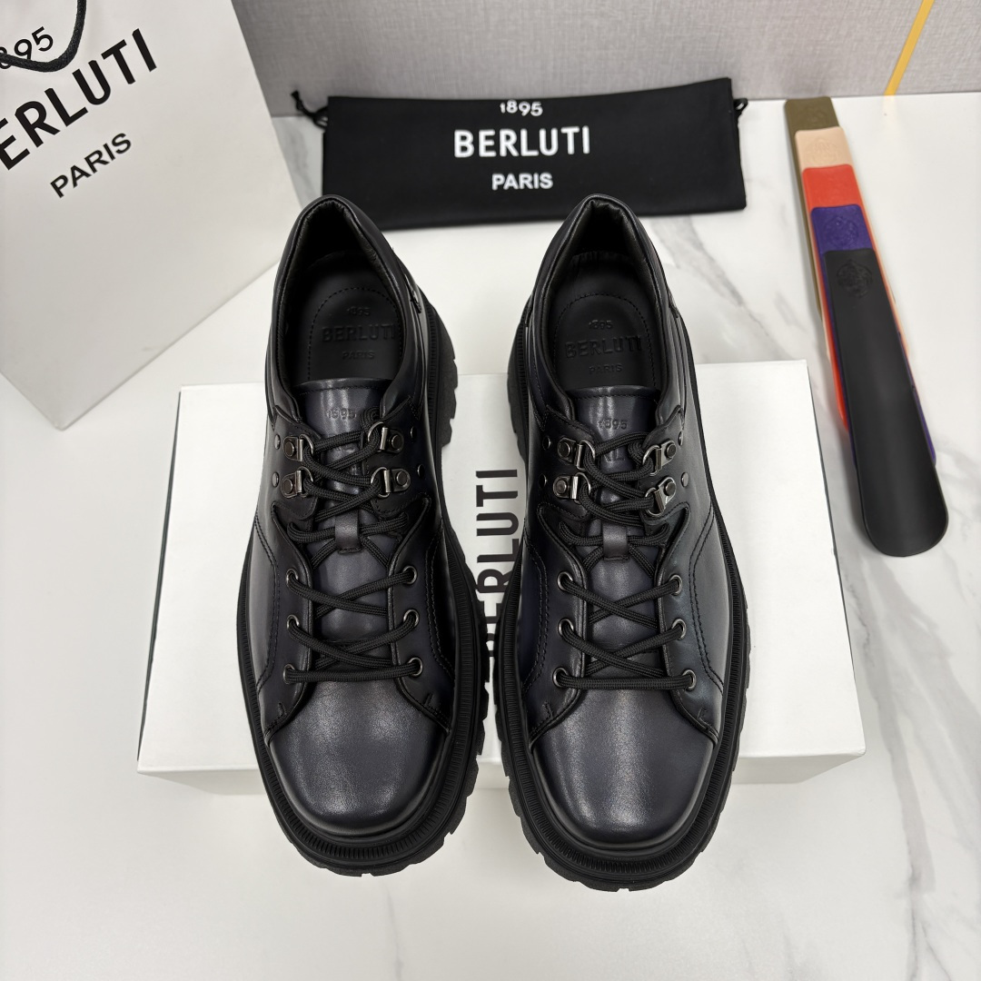 💋 💍 BERLUT* 布鲁提新品 Brunico 厚底皮鞋“貔貅”德比鞋 经典与创新的融合之作 是延续