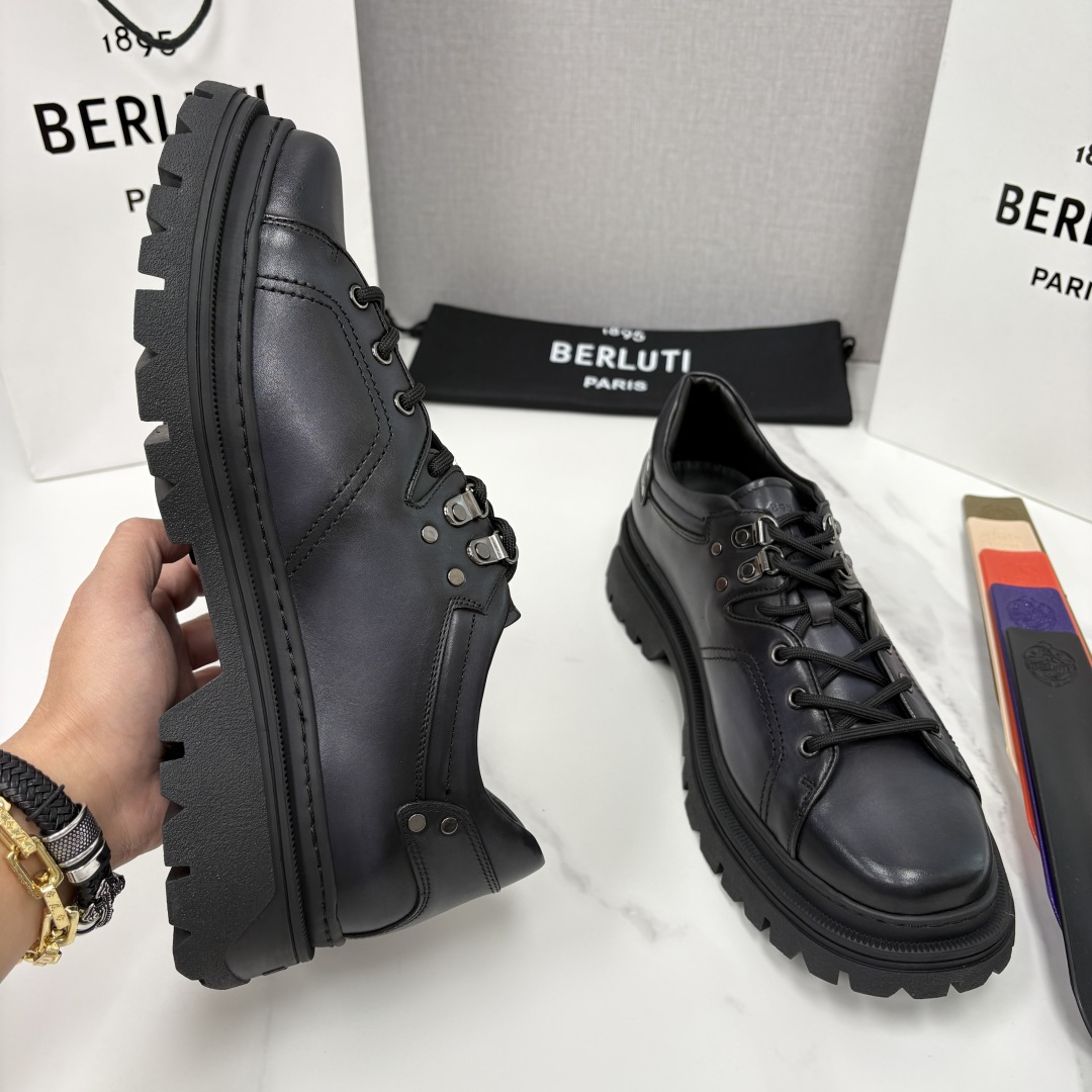 💋 💍 BERLUT* 布鲁提新品 Brunico 厚底皮鞋“貔貅”德比鞋 经典与创新的融合之作 是延续