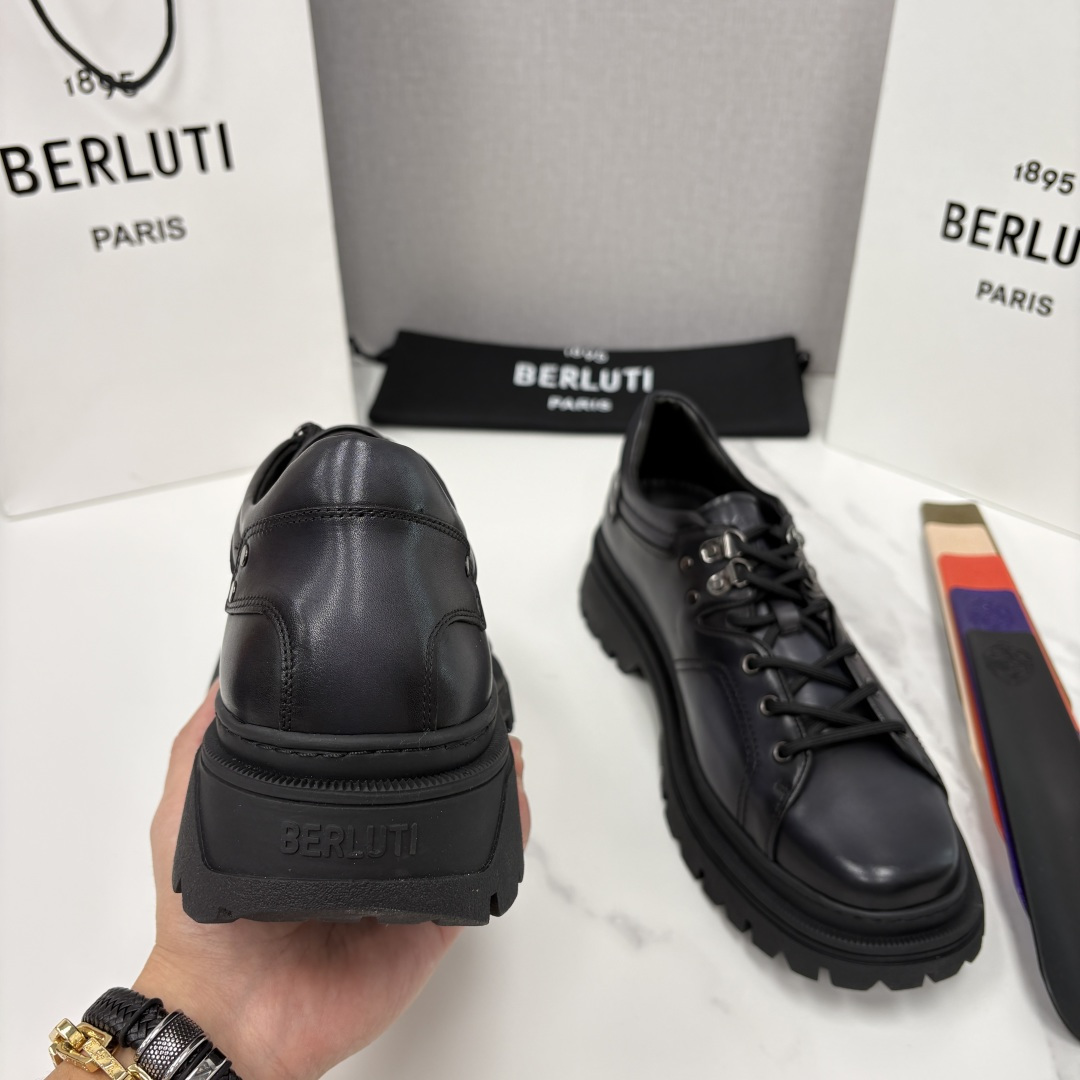 💋 💍 BERLUT* 布鲁提新品 Brunico 厚底皮鞋“貔貅”德比鞋 经典与创新的融合之作 是延续
