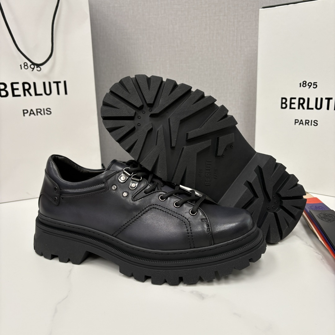 💋 💍 BERLUT* 布鲁提新品 Brunico 厚底皮鞋“貔貅”德比鞋 经典与创新的融合之作 是延续