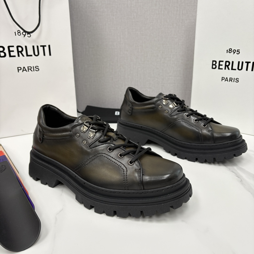 💋 💍 BERLUT* 布鲁提新品 Brunico 厚底皮鞋“貔貅”德比鞋 经典与创新的融合之作 是延续