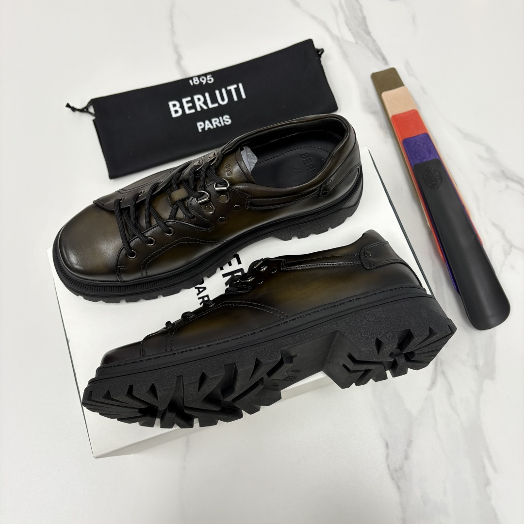 💋 💍 BERLUT* 布鲁提新品 Brunico 厚底皮鞋“貔貅”德比鞋 经典与创新的融合之作 是延续