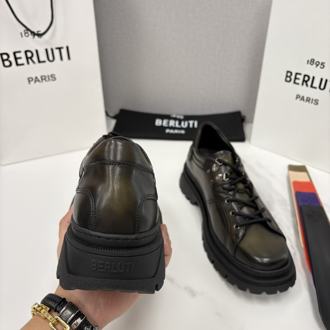 💋 💍 BERLUT* 布鲁提新品 Brunico 厚底皮鞋“貔貅”德比鞋 经典与创新的融合之作 是延续