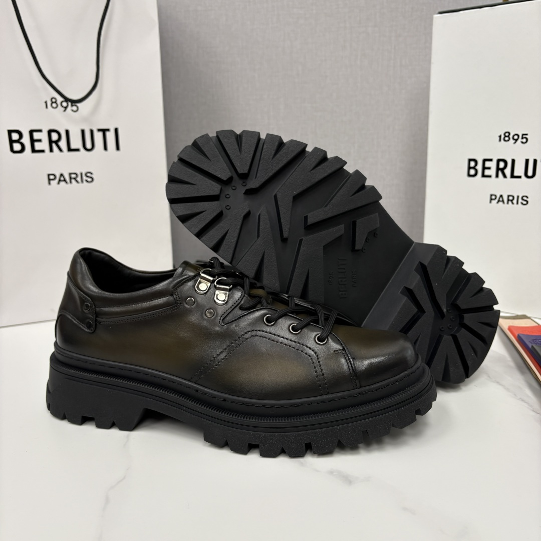 💋 💍 BERLUT* 布鲁提新品 Brunico 厚底皮鞋“貔貅”德比鞋 经典与创新的融合之作 是延续