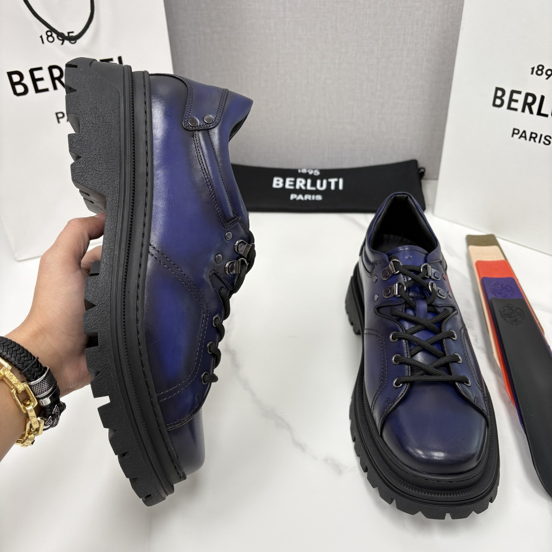 💋 💍 BERLUT* 布鲁提新品 Brunico 厚底皮鞋“貔貅”德比鞋 经典与创新的融合之作 是延续