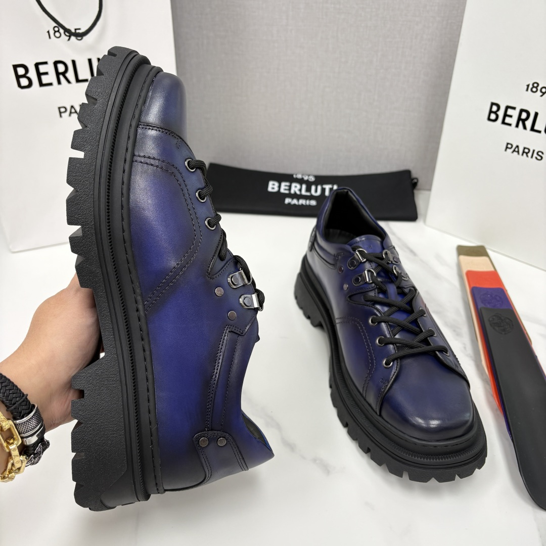 💋 💍 BERLUT* 布鲁提新品 Brunico 厚底皮鞋“貔貅”德比鞋 经典与创新的融合之作 是延续