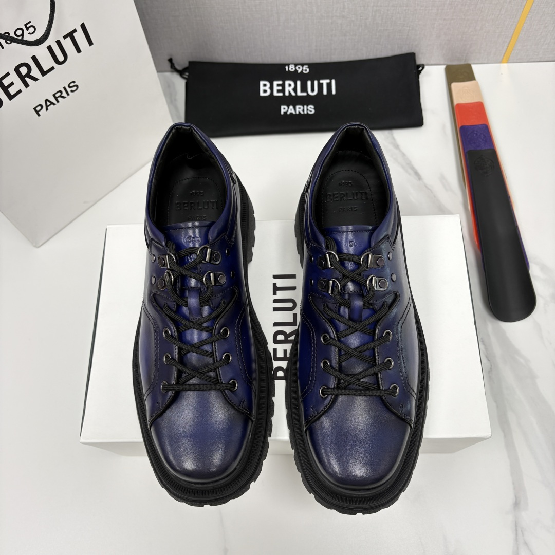 💋 💍 BERLUT* 布鲁提新品 Brunico 厚底皮鞋“貔貅”德比鞋 经典与创新的融合之作 是延续