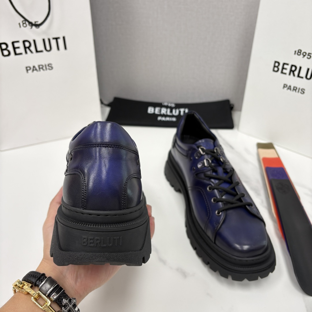 💋 💍 BERLUT* 布鲁提新品 Brunico 厚底皮鞋“貔貅”德比鞋 经典与创新的融合之作 是延续